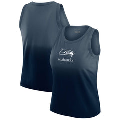 Seattle Seahawks WEAR by Erin Andrews x Gracie Hunt Women's Ombre Tank Top Navy - NFL