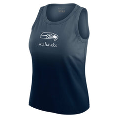 Seattle Seahawks WEAR by Erin Andrews x Gracie Hunt Women's Ombre Tank Top Navy - NFL