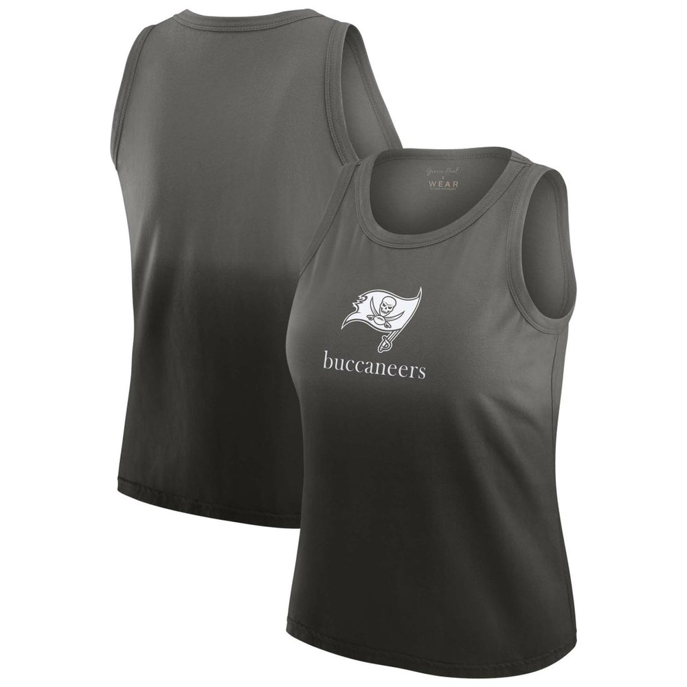 Tampa Bay Buccaneers WEAR by Erin Andrews x Gracie Hunt Women's Ombre Tank Top Pewter - NFL