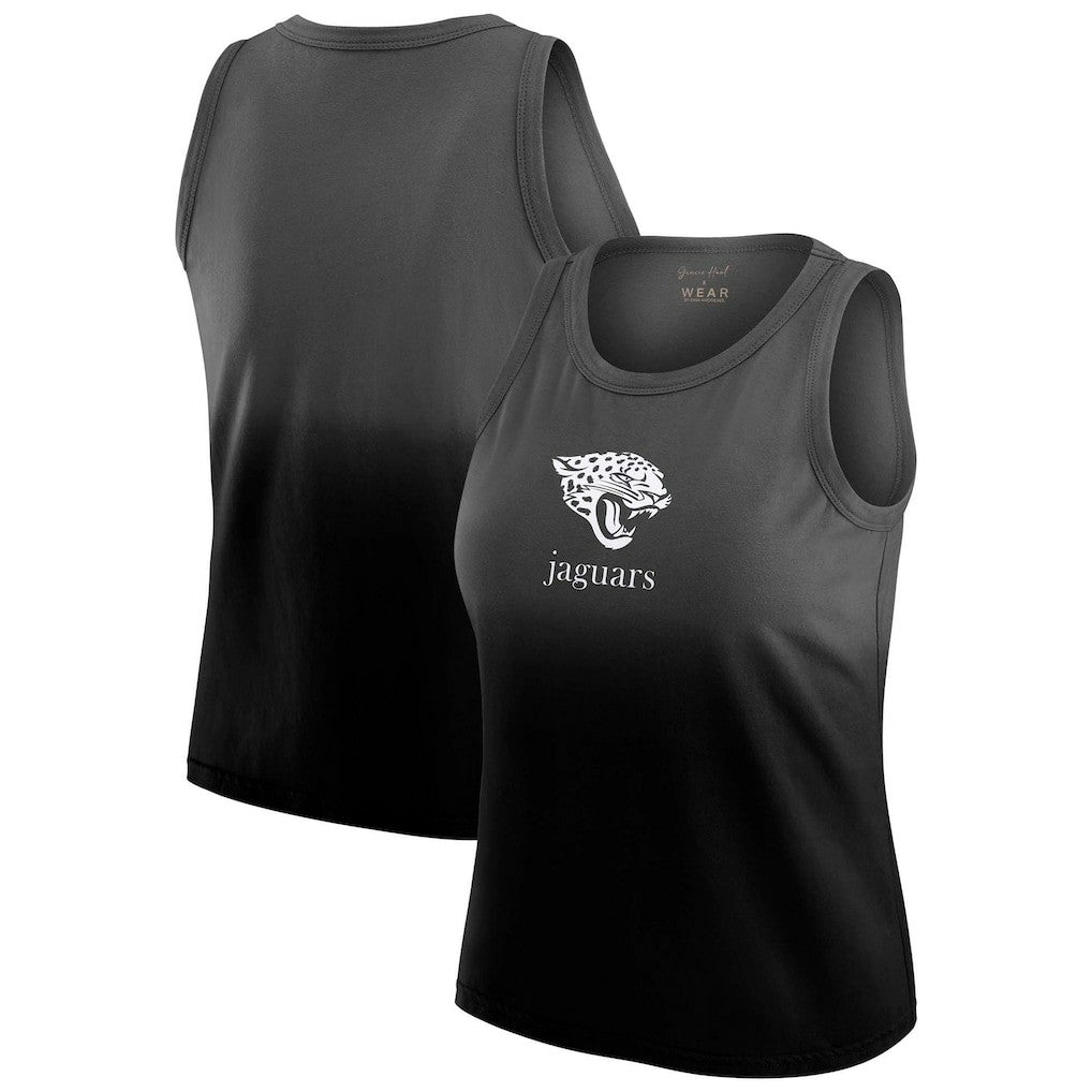 Jacksonville Jaguars WEAR by Erin Andrews x Gracie Hunt Women's Ombre Tank Top Black - NFL