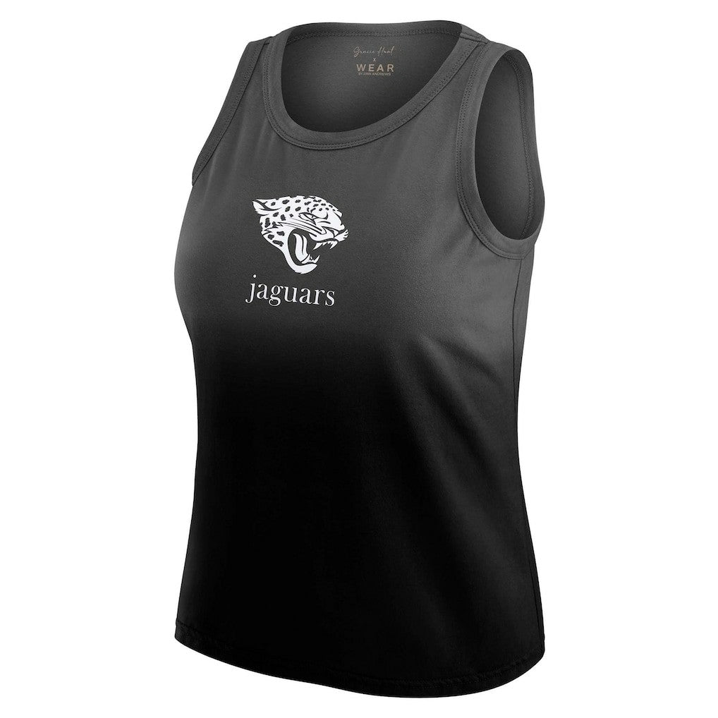 Jacksonville Jaguars WEAR by Erin Andrews x Gracie Hunt Women's Ombre Tank Top Black - NFL