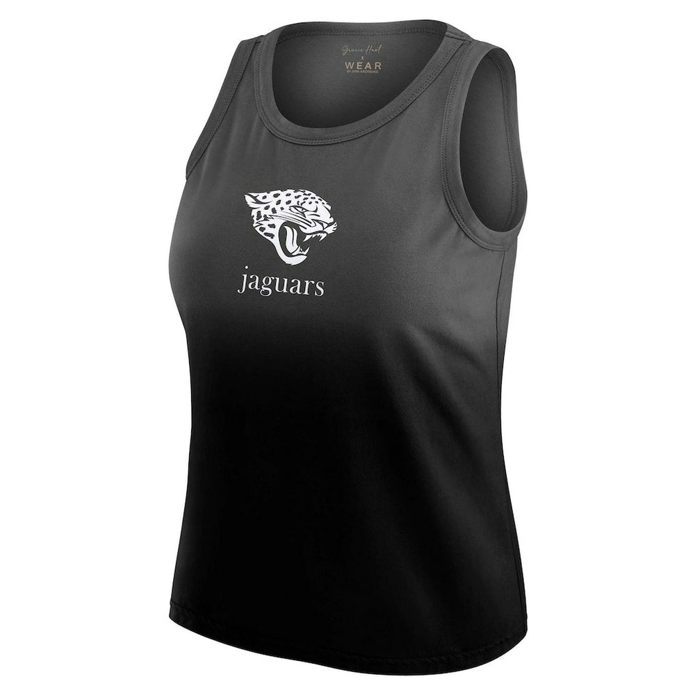 Jacksonville Jaguars WEAR by Erin Andrews x Gracie Hunt Women's Ombre Tank Top Black - NFL