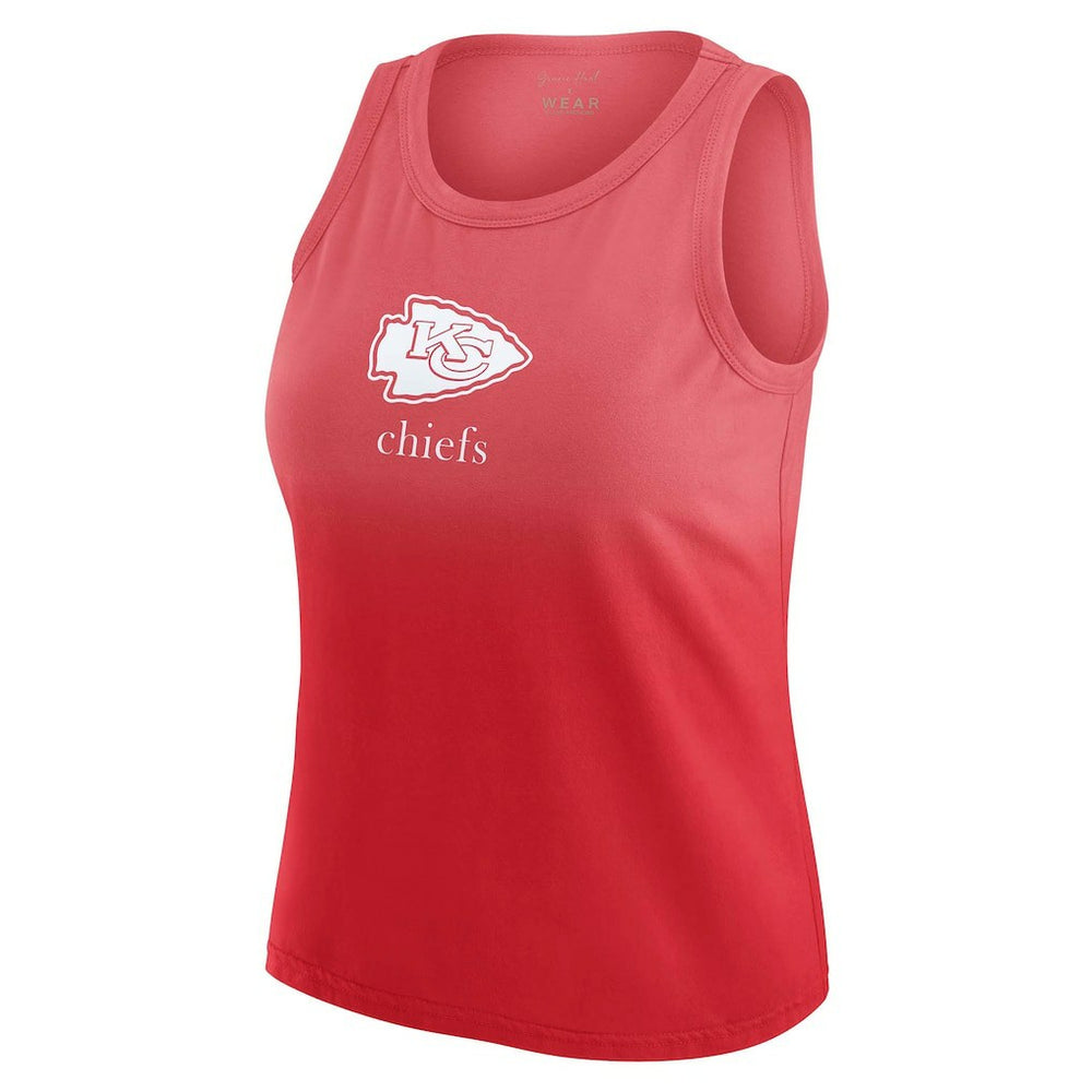 Kansas City Chiefs WEAR by Erin Andrews x Gracie Hunt Women's Ombre Tank Top Red - NFL