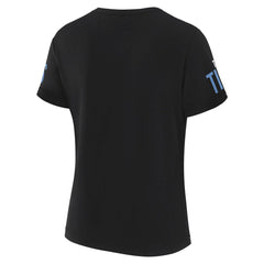 Tennessee Titans WEAR by Erin Andrews x Gracie Hunt Women's Draft Me Lace-Up T-Shirt Black - NFL
