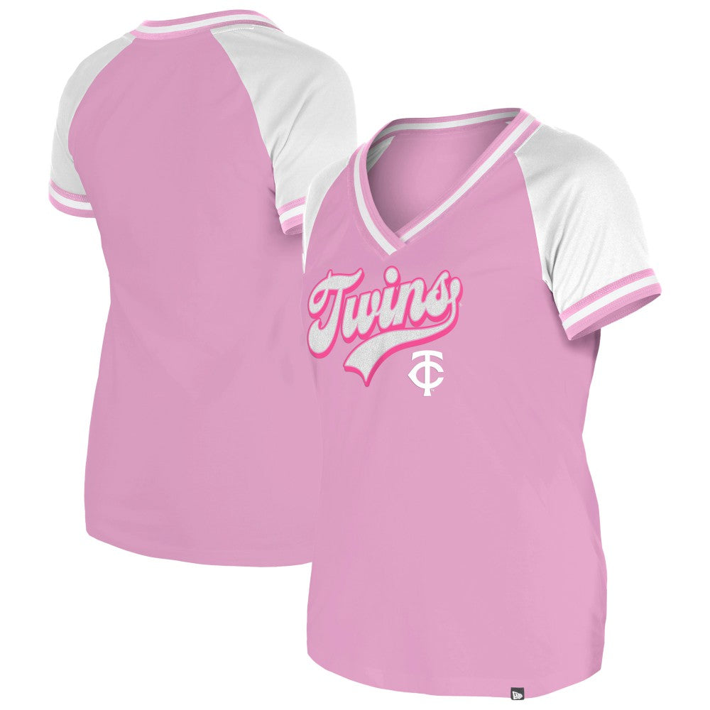 Minnesota Twins New Era Women's Gameday V-Neck T-Shirt discount