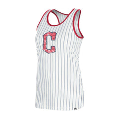 Cleveland Guardians New Era Women's Gameday Pinstripe Tank Top Clearance