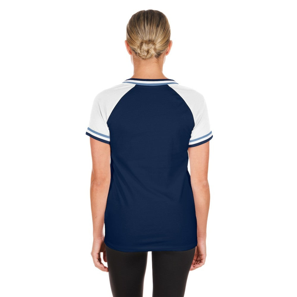 Tampa Bay Rays New Era Women's Gameday Raglan V-Neck T-Shirt On Sale