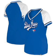 Toronto Blue Jays New Era Women's Gameday Raglan V-Neck T-Shirt Near Me