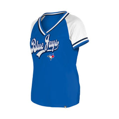 Toronto Blue Jays New Era Women's Gameday Raglan V-Neck T-Shirt Near Me