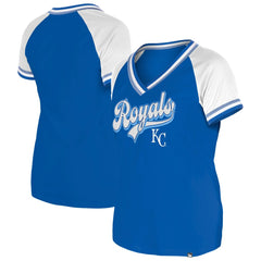 Kansas City Royals New Era Women's Gameday Raglan V-Neck T-Shirt discount
