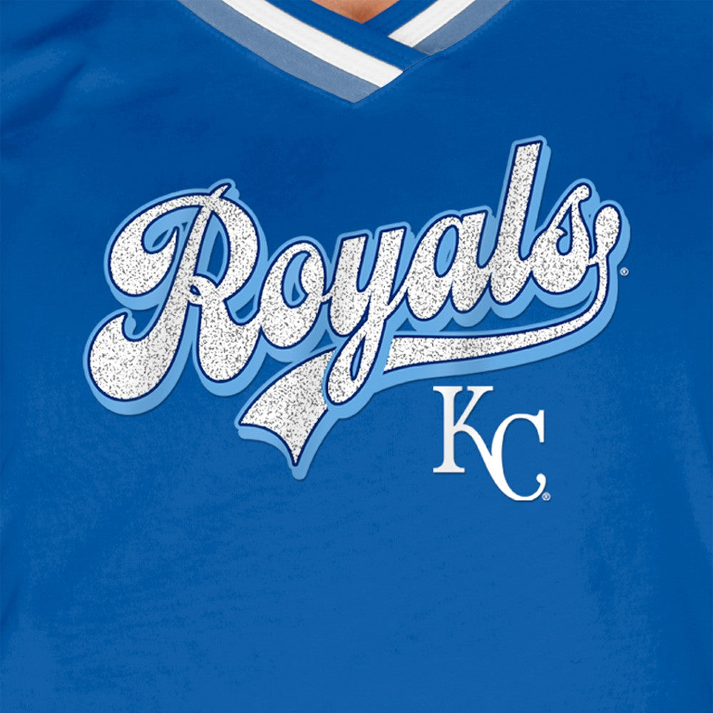 Kansas City Royals New Era Women's Gameday Raglan V-Neck T-Shirt discount
