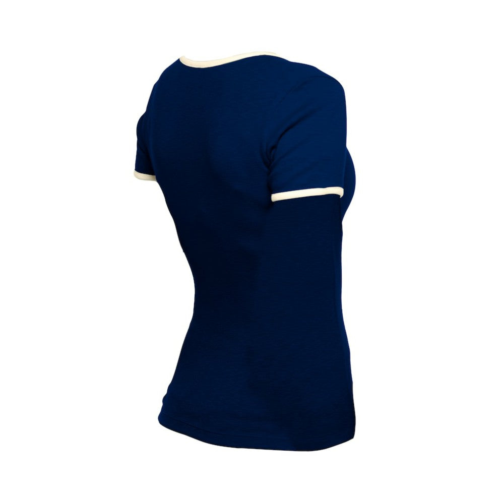 Atlanta Braves New Era Women's Throwback Lace Up T-Shirt On Sale