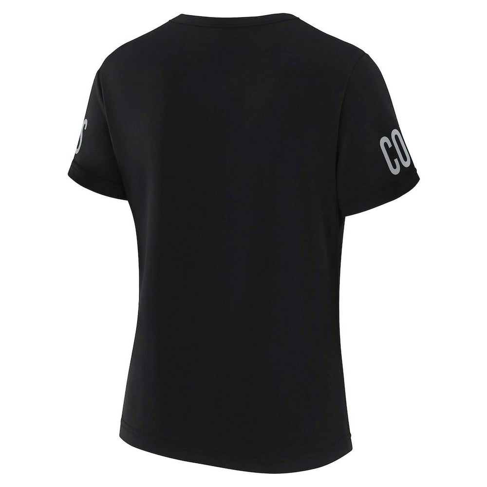 Dallas Cowboys WEAR by Erin Andrews x Gracie Hunt Women's Draft Me Lace-Up T-Shirt Black - NFL