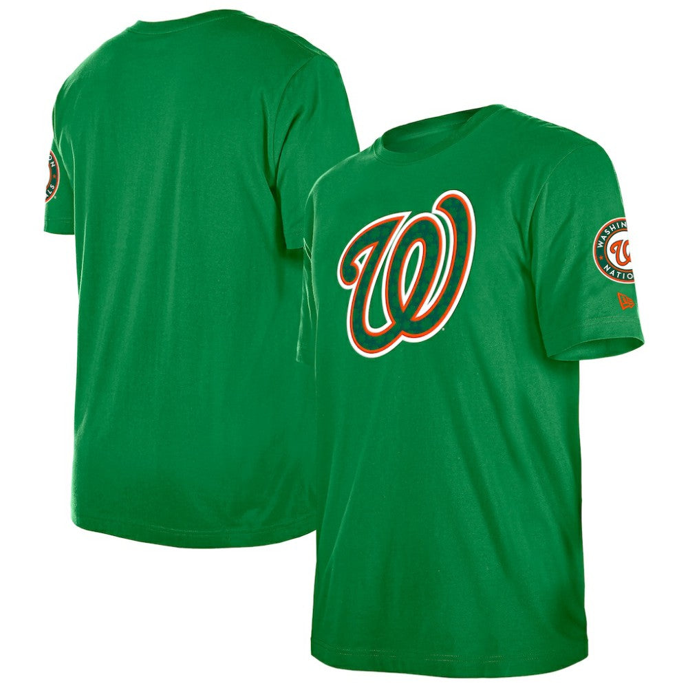 Washington Nationals New Era St. Patrick's Day Shamrock Fill T-Shirt On Sale