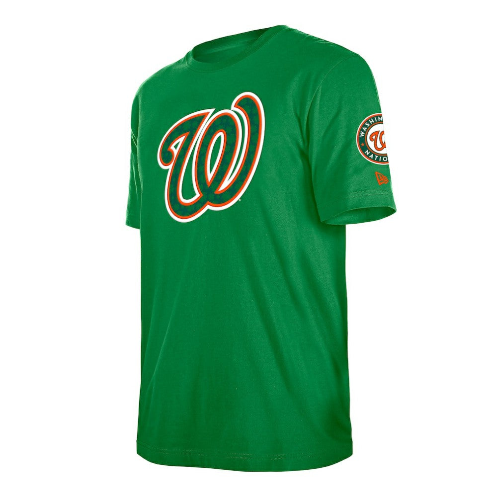 Washington Nationals New Era St. Patrick's Day Shamrock Fill T-Shirt On Sale