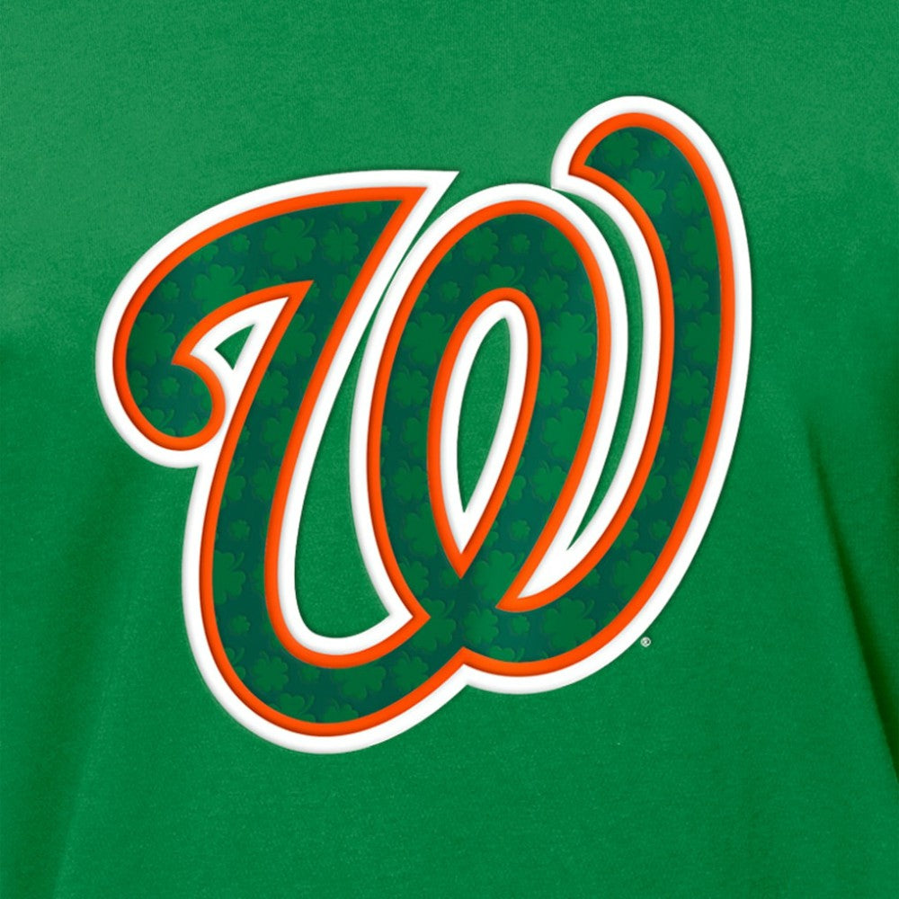 Washington Nationals New Era St. Patrick's Day Shamrock Fill T-Shirt On Sale