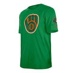 Milwaukee Brewers New Era St. Patrick's Day Shamrock Fill T-Shirt for sale