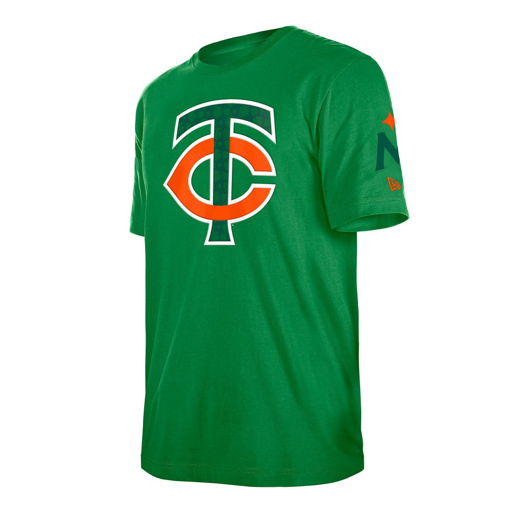 Minnesota Twins New Era St. Patrick's Day Shamrock Fill T-Shirt Online