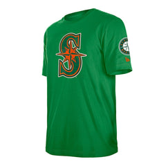 Seattle Mariners New Era St. Patrick's Day Shamrock Fill T-Shirt On Sale