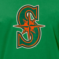 Seattle Mariners New Era St. Patrick's Day Shamrock Fill T-Shirt On Sale