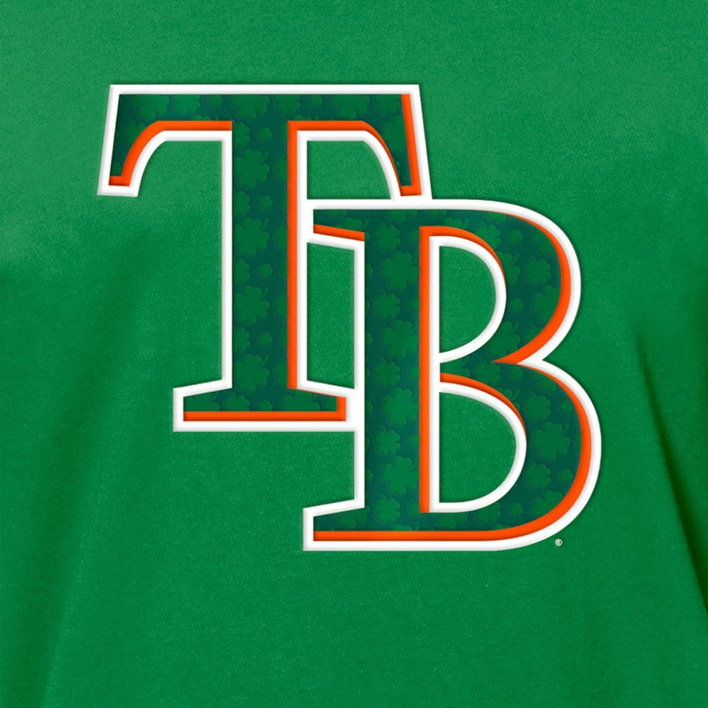 Tampa Bay Rays New Era St. Patrick's Day Shamrock Fill T-Shirt discount