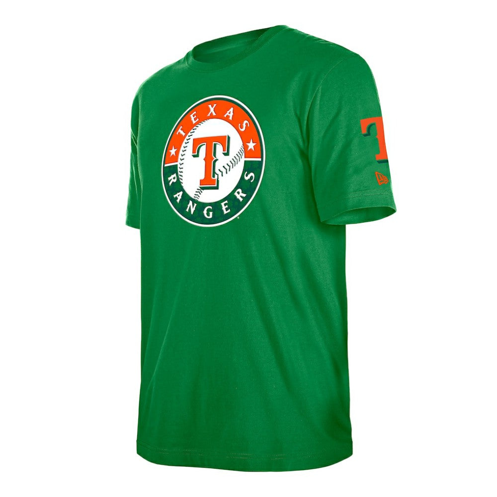 Texas Rangers New Era St. Patrick's Day Shamrock Fill T-Shirt Online