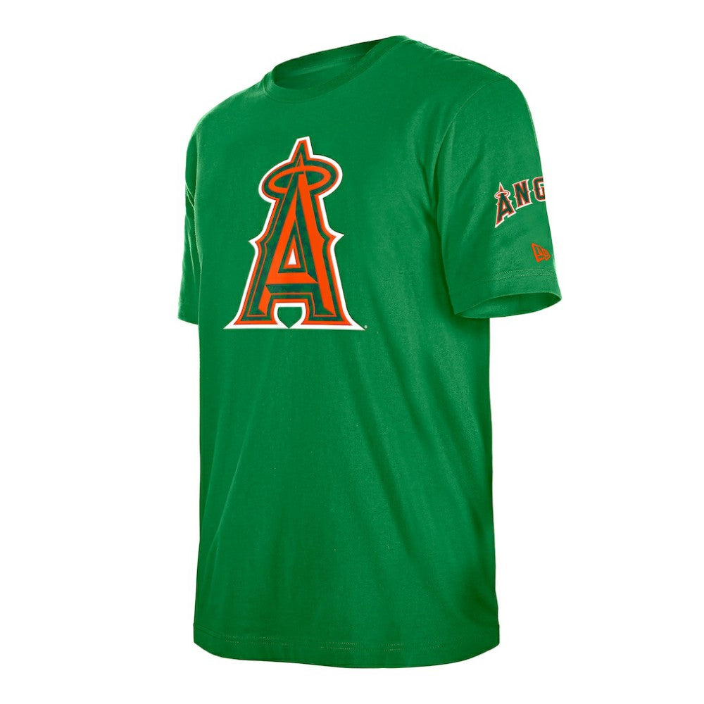 Los Angeles Angels New Era St. Patrick's Day Shamrock Fill T-Shirt Lifestyle