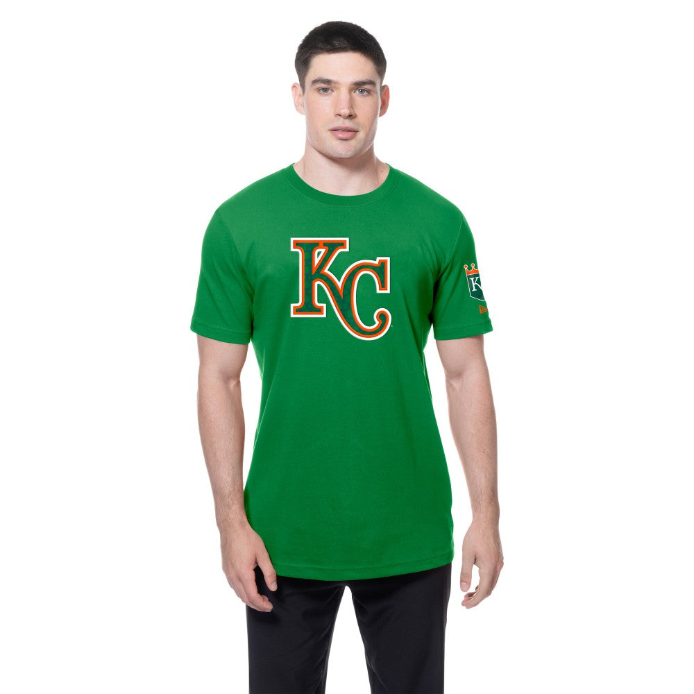 Kansas City Royals New Era St. Patrick's Day Shamrock Fill T-Shirt for sale
