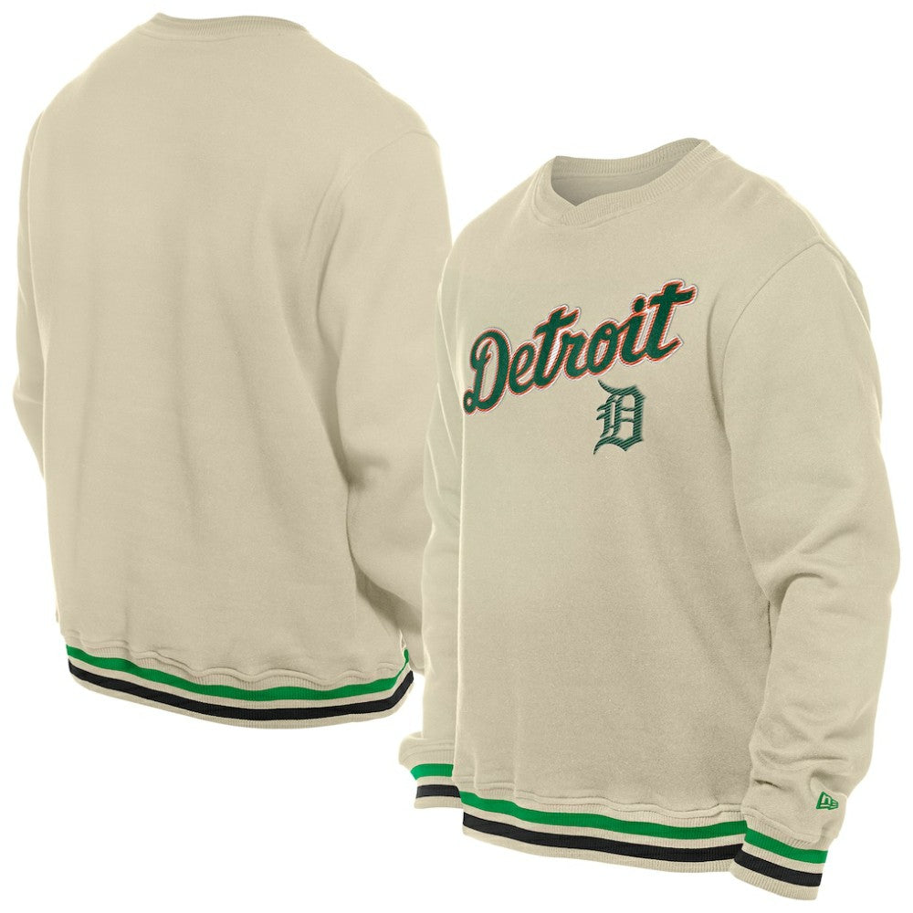 Detroit Tigers New Era St. Patrick's Day Twill Pullover Sweatshirt Clearance