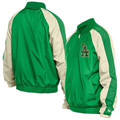 Los Angeles Dodgers New Era St. Patrick's Day Ripstop Raglan Quarter-Zip Windbreaker Online