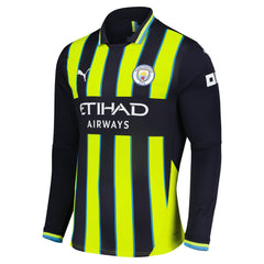 Puma Erling Haaland Manchester City 2024/25 Away Replica Long Sleeve Player Jerseys - Navy