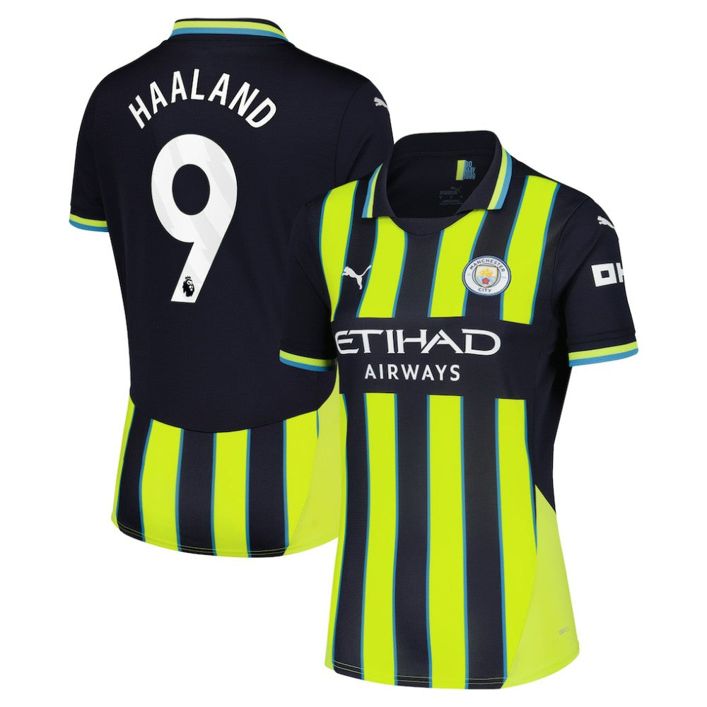 Puma Erling Haaland Manchester City Women's 2024/25 Away Replica Player Jerseys - Navy