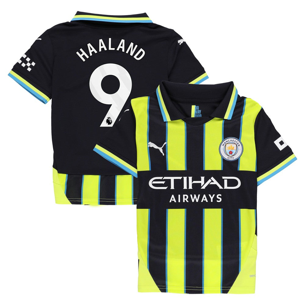 Puma Erling Haaland Manchester City Youth 2024/25 Away Replica Player Jerseys - Navy