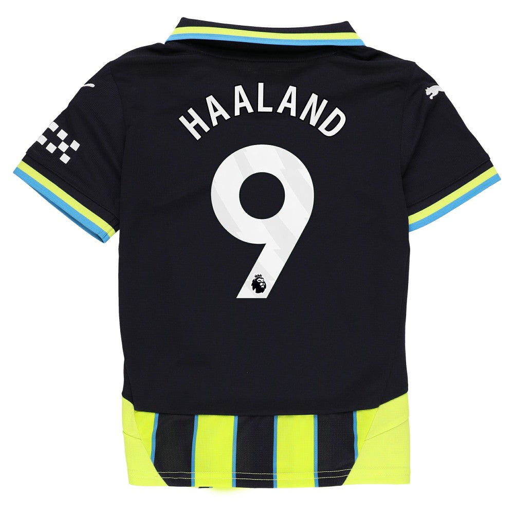 Puma Erling Haaland Manchester City Youth 2024/25 Away Replica Player Jerseys - Navy
