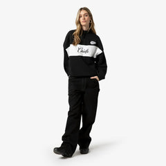 Kansas City Chiefs Women's Quarter-Zip Jacket Black - Mitchell & Ness