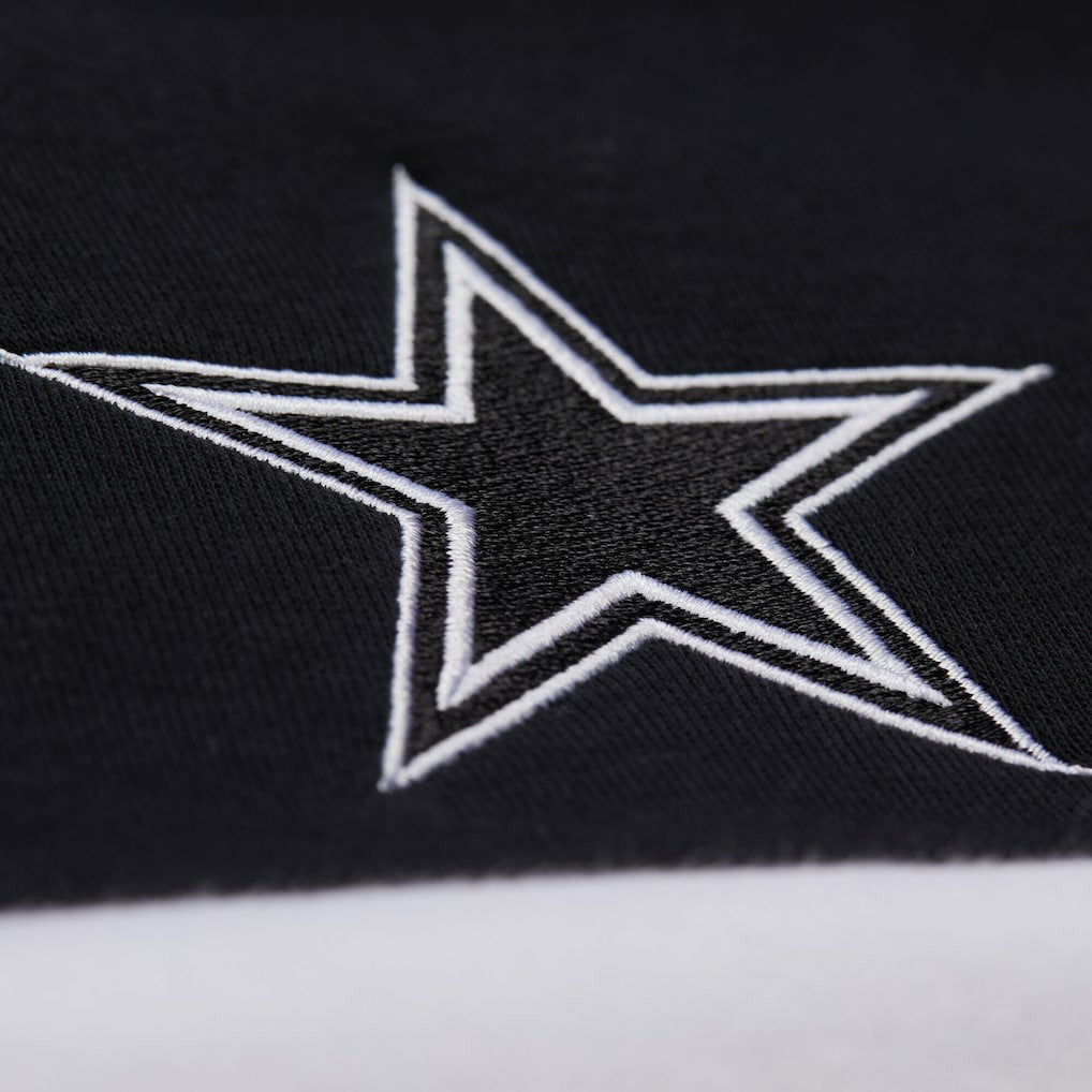 Dallas Cowboys Women's Quarter-Zip Jacket Black - Mitchell & Ness