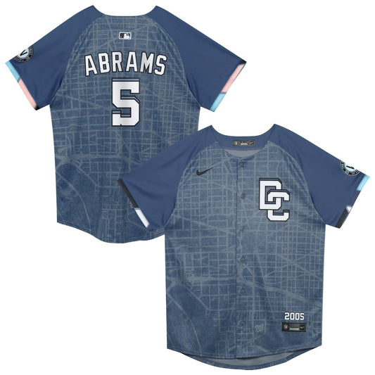 CJ Abrams Washington Nationals Nike Preschool City Connect 2025 Limited Player Jersey - Blue | MLB Jerseys