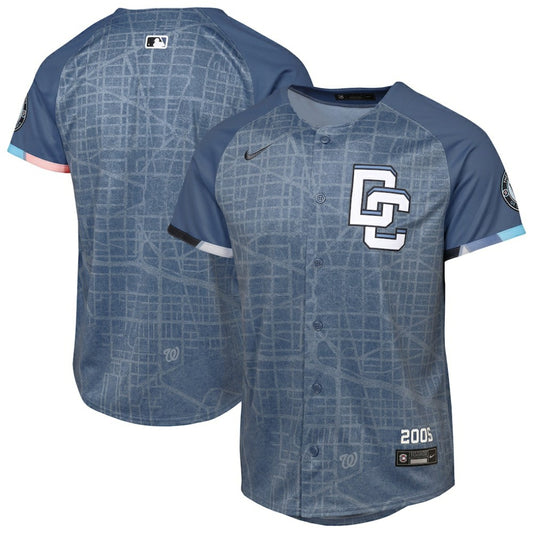 Washington Nationals Nike Youth 2025 City Connect Limited Jersey - Blue | MLB Jerseys