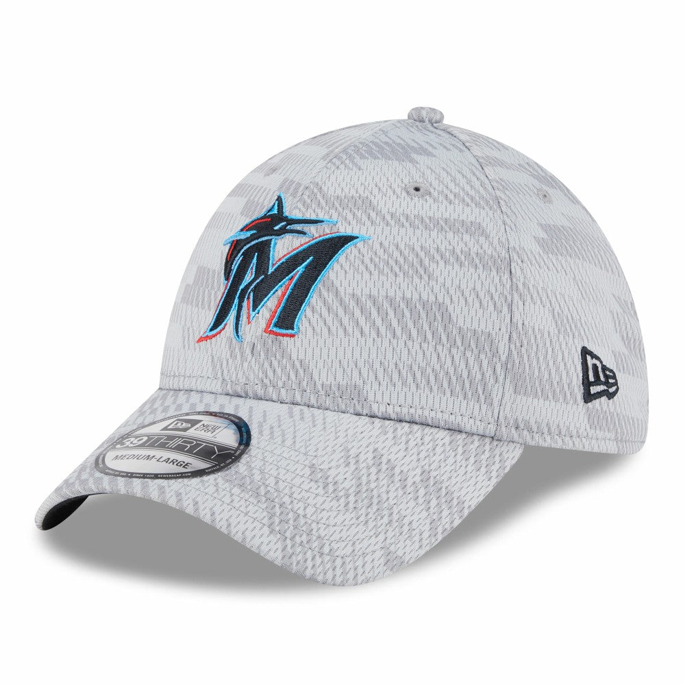 Miami Marlins New Era 2025 MLB Clubhouse 39THIRTY Flex Hat Sale