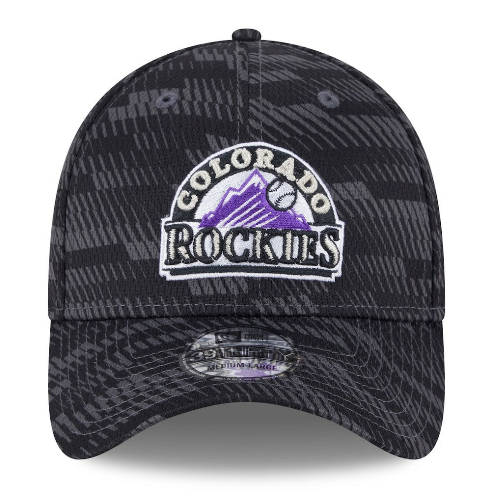 Colorado Rockies New Era 2025 MLB Clubhouse 39THIRTY Flex Hat Lifestyle