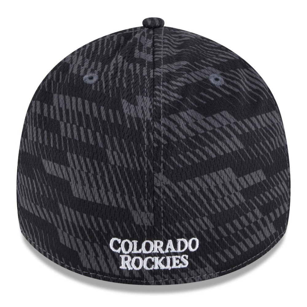 Colorado Rockies New Era 2025 MLB Clubhouse 39THIRTY Flex Hat Lifestyle