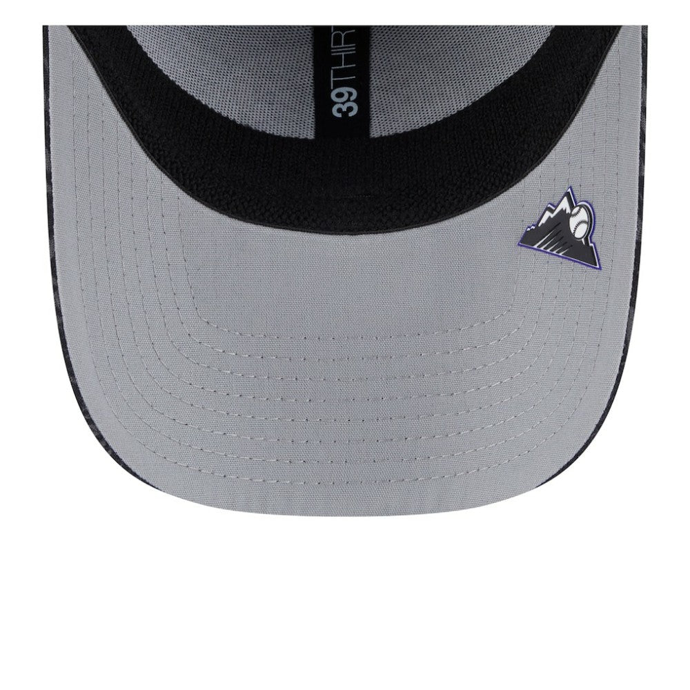 Colorado Rockies New Era 2025 MLB Clubhouse 39THIRTY Flex Hat Lifestyle