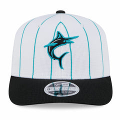 Miami Marlins New Era 2025 Batting Practice 9SEVENTY Stretch-Snap Trucker Hat On Sale