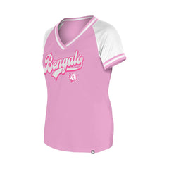 Cincinnati Bengals New Era Women's Mommy & Me V-Neck T-Shirt Pink - NFL
