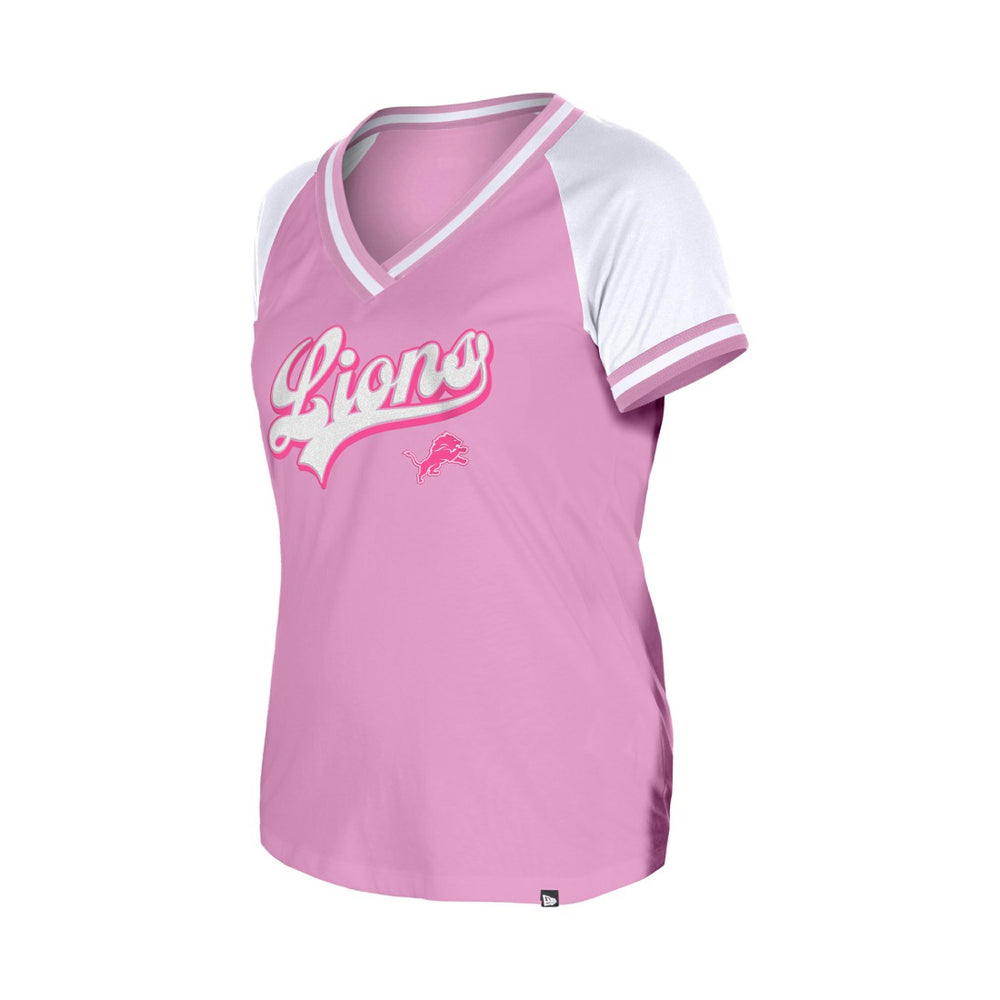 Detroit Lions New Era Women's Mommy & Me V-Neck T-Shirt Pink - NFL