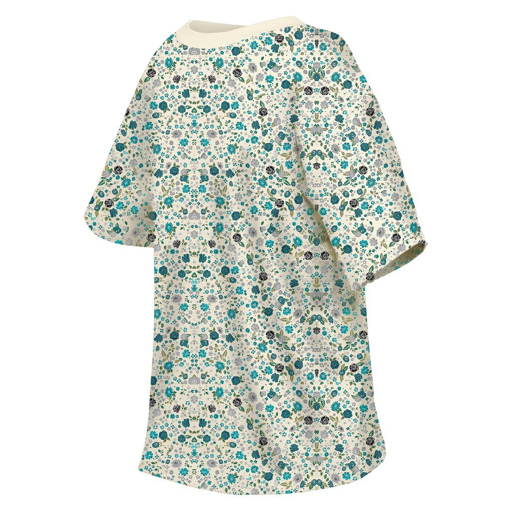 Philadelphia Eagles New Era Women's Glam Game Floral Scoop Neck T-Shirt Cream - NFL