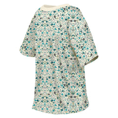 Philadelphia Eagles New Era Women's Glam Game Floral Scoop Neck T-Shirt Cream - NFL