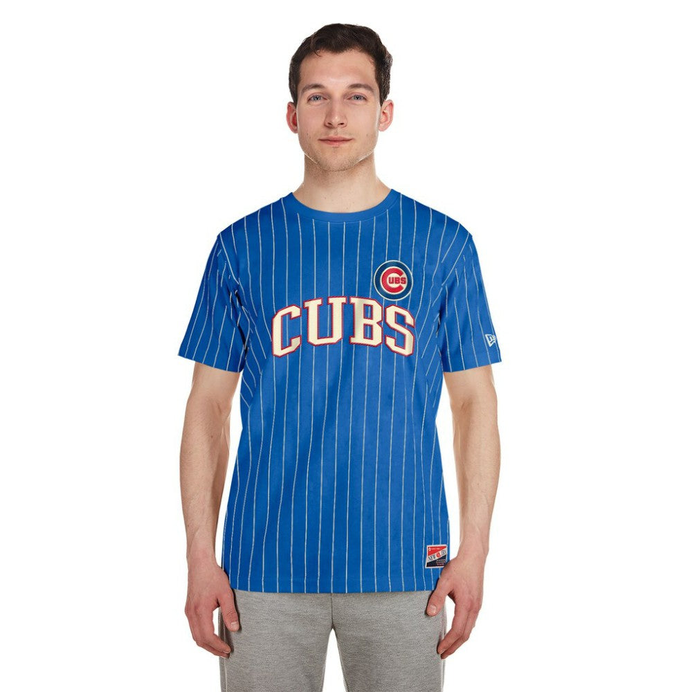 Chicago Cubs New Era Throwback Pinstripe T-Shirt Sale