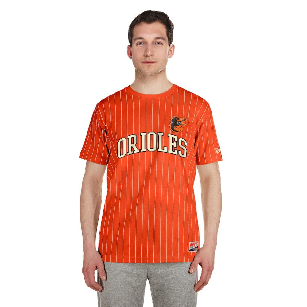 Baltimore Orioles New Era Throwback Pinstripe T-Shirt Online