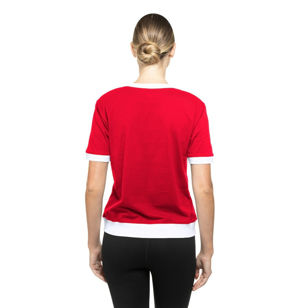 New Jersey Devils - New Era Women's Game Day Rhinestuds T-Shirt Red